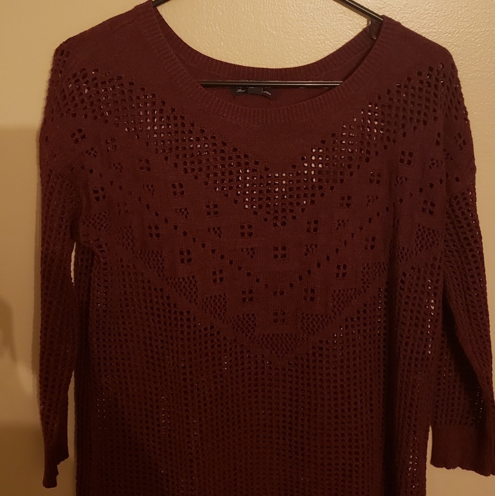 American eagle red sweater